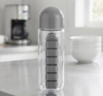ACRYLIC WATER BOTTLE W/ SIDE PILL ATTACHTMENT - Image 2