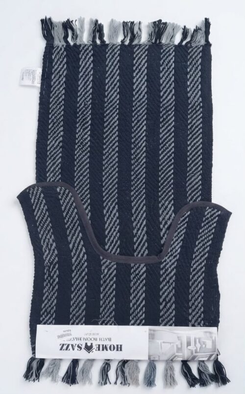 HOME SAZZ 2PC COTTON BATHROOM MAT W/TASSELS - Image 5