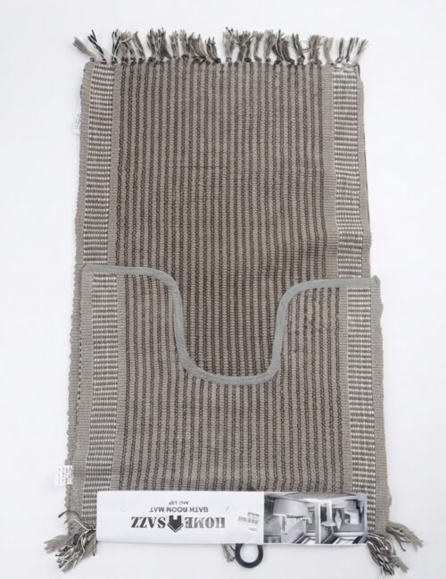 HOME SAZZ 2PC COTTON BATHROOM MAT W/TASSELS - Image 4