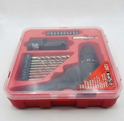 CORDLESS LITHIUM ELECTRIC DRILL WITH TOOL CASE - Image 2