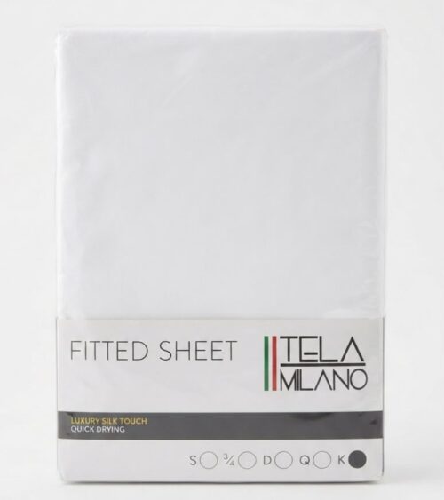 TELA MILANO FITTED SHEET - KING - EXTRA DEPTH - Image 2