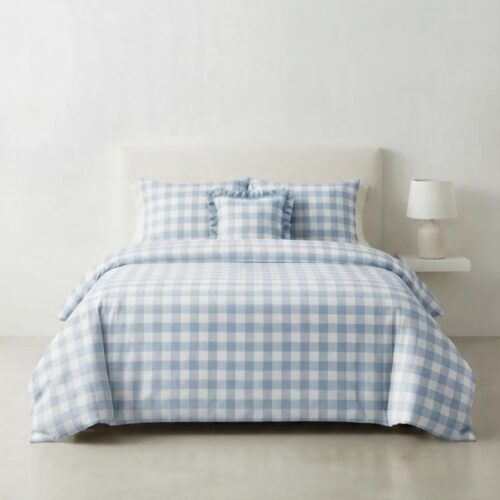 OPUS 1 GINGHAM 165TC CHECK D/COVER SET - QUEEN - Image 3