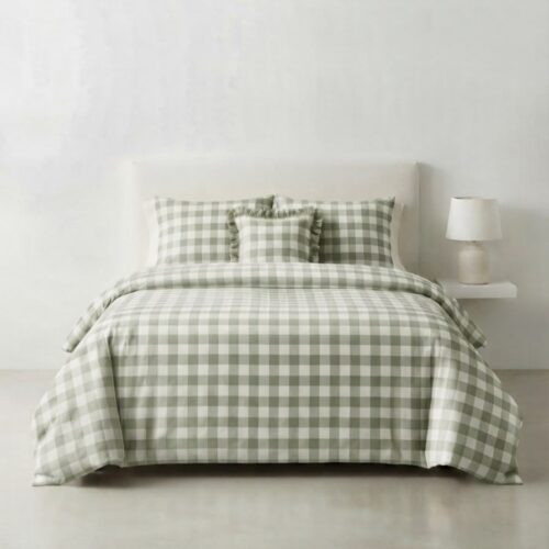 OPUS 1 GINGHAM 165TC CHECK D/COVER SET - QUEEN - Image 2