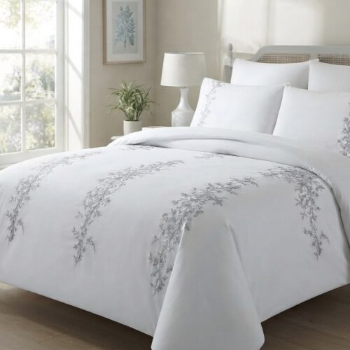 OPUS 1 - 141TC EMBROIDERED DUVET COVER SET – QUEEN - Image 1