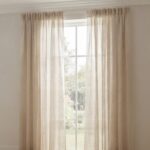 CASA COLLECTION UNLINED SHEER TAPE CURTAIN – 230 × 218CM