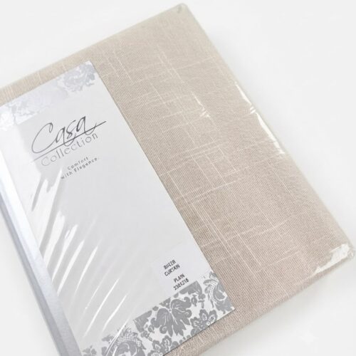 CASA COLLECTION UNLINED SHEER TAPE CURTAIN – 230 × 218CM - Image 3