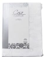 CASA COLLECTION EMBROIDERED UNLINED SHEER TAPE CURTAIN – 230 × 218CM - Image 2