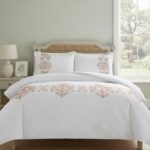 OPUS 1 - 141TC EMBROIDERED DUVET COVER SET – QUEEN- BELLA