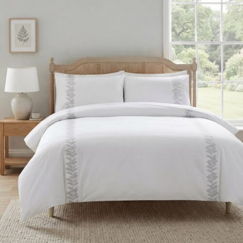 OPUS 1 - 141TC EMBROIDERED DUVET COVER SET – QUEEN- AVA