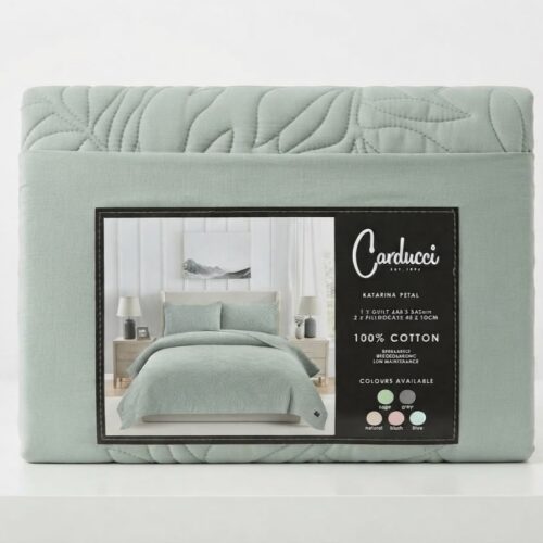 CARDUCCI WASHED QUILT 100% COTTON - 260 X 240CM - Image 4