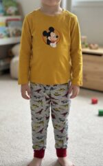 PB KIDS 2-PIECE LONG SLEEVE PYJAMA SET – MICKEY MOUSE PRINT