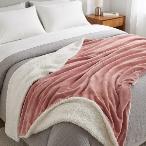 ULTIMATE SHERPA REVERSE BLANKET THROW – 200 X 230CM
