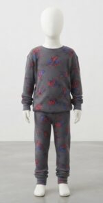 REAL KIDS' 2-PIECE LONG SLEEVE PYJAMA SET WITH PRINTED PANTS - SPIDERMAN - Image 2