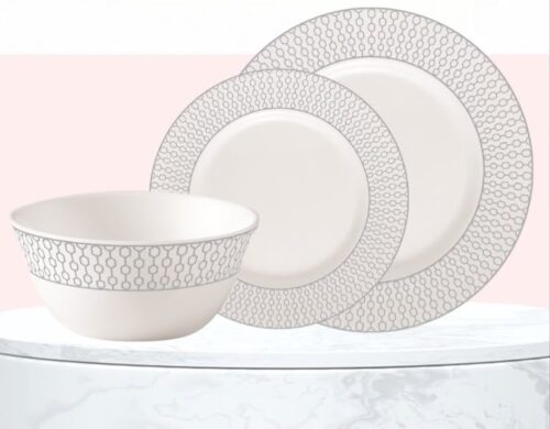LA OPALA VELVETT 12-PIECE DINNER SET - ASSORTED PRINTS - Image 3