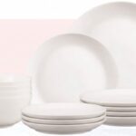 COSMO LA OPALA 12-PIECE PLAIN WHITE DINNER SET