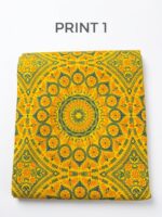BUNDLE OF 3 - POLYESTER TRADITIONAL MATERIAL - 6 YARDS