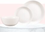 COSMO LA OPALA 12-PIECE PLAIN WHITE DINNER SET - Image 2