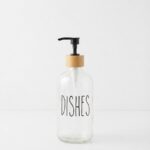 CLEAR GLASS SOAP DISPENSER  – ASSORTED DESIGN - Image 2