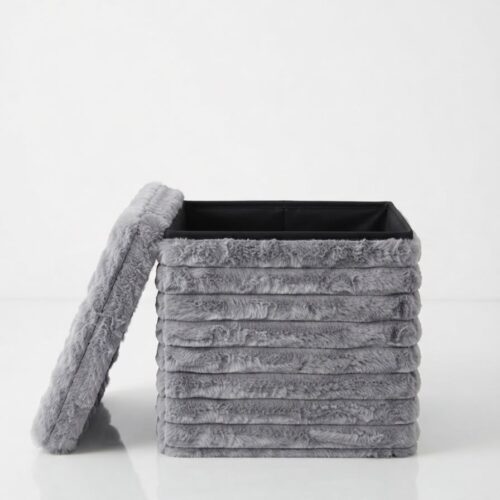 FLUFFY RIB STORAGE BOX – 35 X 35CM - Image 4
