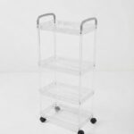 4-TIER ACRYLIC STORAGE TROLLEY