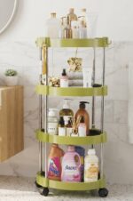 MULTI-PURPOSE 4-TIER ROUND SHELF