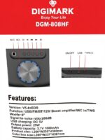 DIGIMARK 8" WIRELESS BLUETOOTH SPEAKER – EXTRA BASS - Image 2