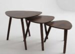 MULTIFUNCTIONAL 3-PIECE ROUND COFFEE TABLE SET - Image 3