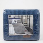 PRINTED HOUNDSTOOTH QUILT SET – 3 PIECES – 240 X 240CM - Image 4