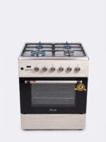FERRE ( CREAM ) 60 X 60CM ELECTRIC/GAS STOVE + FREE ( BLACK ) 90CM PYRAMID CHIMNEY HOOD EXTRACTOR+ FREE DELIVERY! - Image 2
