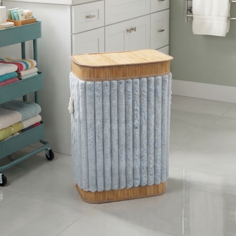 WhatsApp Image 2026-09-09 at 13.08.30 LAUNDRY BASKET – RECTANGULAR FLUFFY RIB - 60CM - Image 1