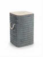 LAUNDRY BASKET – RECTANGULAR FLUFFY RIB - 60CM - Image 4