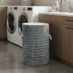 LAUNDRY BASKET – ROUND FLUFFY RIB - 50CM