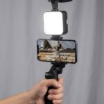 ALL-IN-ONE VLOGGING KIT – TRIPOD, LED LIGHT & MICROPHONE