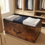 STORAGE BASKET – WOODEN LOOK – 27 X 45CM