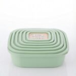 MASTERCOOK 6PC RECTANGULAR PLASTIC CONTAINER SET-RIBBED DESIGN - Image 3