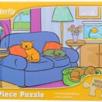 BUTTERFLY WOODEN PUZZLE – 12PC