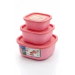 MASTERCOOK SQUARE CONTAINER 3PC SET – PLASTIC LINED