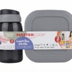 MASTERCOOK 2PC PLASTIC LUNCH BOX SET WITH BOTTLE