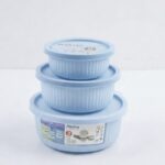 MASTERCOOK ROUND CONTAINER 3PC SET – PLASTIC LINED