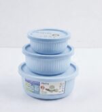 MASTERCOOK ROUND CONTAINER 3PC SET – PLASTIC LINED