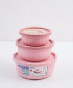 MASTERCOOK ROUND CONTAINER 3PC SET – PLASTIC LINED - Image 2