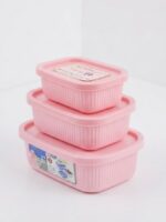 MASTERCOOK RECTANGULAR CONTAINER 3PC SET – PLASTIC LINED - Image 2