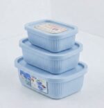 MASTERCOOK RECTANGULAR CONTAINER 3PC SET – PLASTIC LINED - Image 3