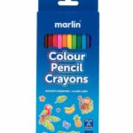 MARLIN KIDS LONG COLOUR PENCILS – 12PC
