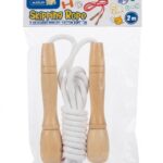 MARLIN KIDS SKIPPING ROPE – 2M WITH WOODEN HANDLES