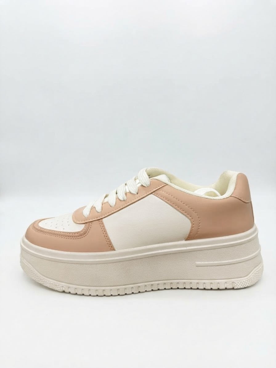 WhatsApp Image 2026-10-09 at 09.29.04 LADIES SNEAKER – LACE-UP – 2-TONE – THICK SOLE | SQUARE LIFE - Image 1