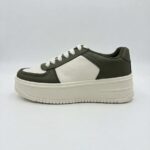 LADIES SNEAKER – LACE-UP – 2-TONE – THICK SOLE | SQUARE LIFE