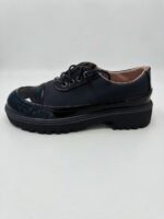 LADIES’ LACE-UP LOAFERS – PATENT & PU WITH RIBBED SOLE | SQUARE LIFE - Image 3