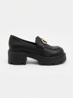 LADIES’ PU LOAFERS – MIU BADGE – CHUNKY SOLE – ASSORTED | SQUARE LIFE - Image 2