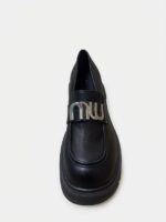 LADIES’ PU LOAFERS – MIU BADGE – CHUNKY SOLE – ASSORTED | SQUARE LIFE - Image 3